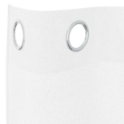 Berkfield Curtains With Curtains 2 Pcs White 140 X 245 Cm Polyester - thumbnail 4