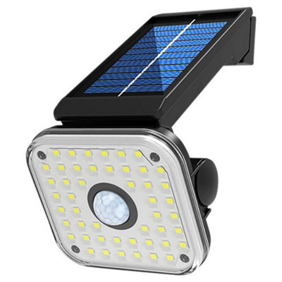Solar Powered Outdoor Motion Sensor Light - 120 Lumen Wall Or Fence Mounted Lighting With Adjustable Bracket & 3 Lighting Modes - image 1