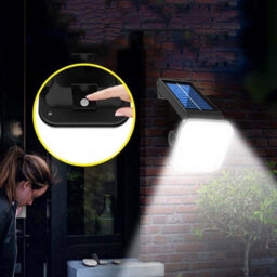 Solar Powered Outdoor Motion Sensor Light - 120 Lumen Wall Or Fence Mounted Lighting With Adjustable Bracket & 3 Lighting Modes - thumbnail 3