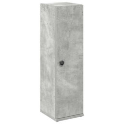Berkfield Bathroom Cabinet With Roll Holder Concrete Grey 20.5X22X72 Cm - thumbnail 2