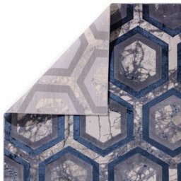 Hexagon Geometric Modern Abstract Cotton Backing Easy To Clean Rug For Living Room Bedroom And Dining Room-120Cm X 170Cm - thumbnail 4