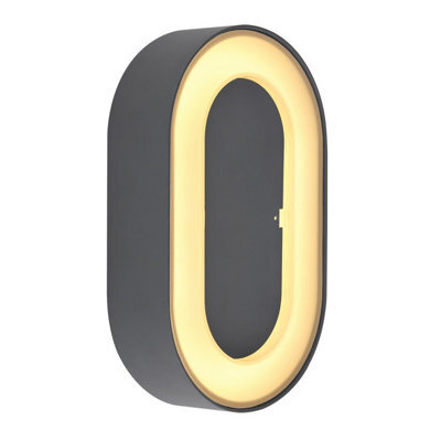 Luminosa Lighting Luminosa Sura Outdoor Flush Wall Lamp Anthracite Ip54 Led 3000K - image 1