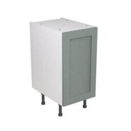 Kitchen Kit Sage Green Matt Shaker Door Base Unit Cabinet Soft Close Drawers Flatpack - 400X870mm