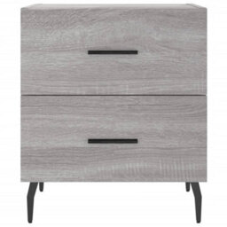 Berkfield Bedside Cabinet Grey Sonoma 40X35X47.5 Cm Engineered Wood - thumbnail 6