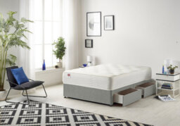 Somnior Beds Somnior Linen Silver Memory Foam Divan Bed With Mattress And 4 Drawers - King - thumbnail 3