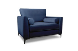 Modern Home Zara 3 Seater And Lovechair Set Navy - thumbnail 4