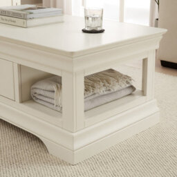 The Furniture Market Wilmslow White Painted 1 Drawer Coffee Table - thumbnail 5