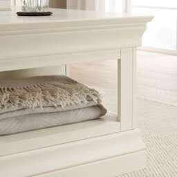 The Furniture Market Wilmslow White Painted 1 Drawer Coffee Table - thumbnail 6