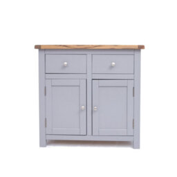 Cabinet Bits Mirano Grey 2 Drawer 2 Door Sideboard Chrome Knob - thumbnail 2