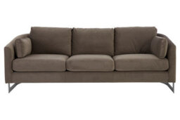 Orsina Luxe 3 Seater Grey Velvet Sofa,lounge Couch With Scatter Cushions,sofa Seat With Slim Armrests,velvet Couch - thumbnail 6