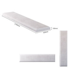 Aspire 45Cm X 210Cm Large Upholstered Headboard Wall Panel, Plush Velvet Light Silver - thumbnail 5