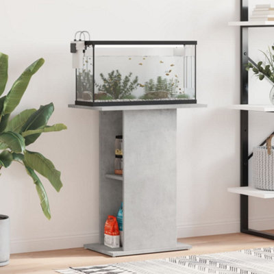 Walplus Aquarium Stand Concrete Grey 60.5X36X72.5 Cm Engineered Wood - image 1