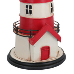 AB Tools Quality Historical Metal Vintage Light House Metal Model Replica Ornament Gift - thumbnail 3