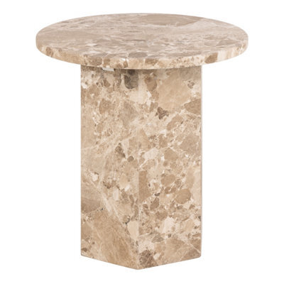 Furniture To Go Naxos Side Table In Brown Marble - image 1