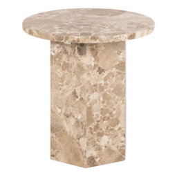 Furniture To Go Naxos Side Table In Brown Marble - thumbnail 1