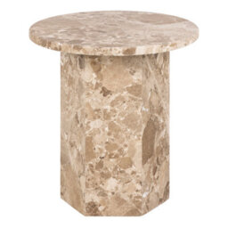 Furniture To Go Naxos Side Table In Brown Marble - thumbnail 2