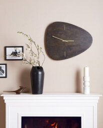 Beliani Wall Clock Loktak 56 Cm Dark Brown - thumbnail 2