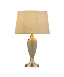 Lighting Supermarket Bailey Large Sage Green Table Lamp With Beige Lined Shade - thumbnail 2