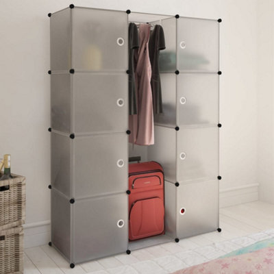 Berkfield Modular Cabinet With 9 Compartments 37X115X150 Cm White - image 1
