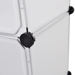 Berkfield Modular Cabinet With 9 Compartments 37X115X150 Cm White - thumbnail 6