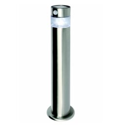 GoodHome Kiana Stainless Steel Solar-Powered Integrated Led Outdoor Post Light - thumbnail 2