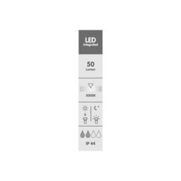GoodHome Kiana Stainless Steel Solar-Powered Integrated Led Outdoor Post Light - thumbnail 7