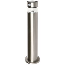 GoodHome Kiana Stainless Steel Solar-Powered Integrated Led Outdoor Post Light - thumbnail 3