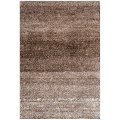 Loomed Kukoon Alder Brown Soft Pile Modern Living Area Rug - 170 X 120Cm - image 1
