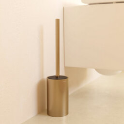 Cosmic Toilet Brush, Free-Standing, Brushed Gold Pvd, Architect S+ Collection