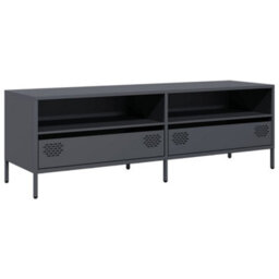 Berkfield Industrial Tv Cabinet Anthracite 135X39X43.5 Cm Cold-Rolled Steel