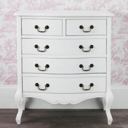 Statement Furniture Juliette White Vintage Chic 2 Over 3 Chest Of Drawers - thumbnail 5