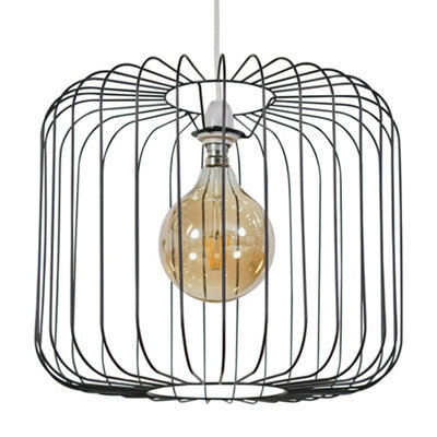 Valuelights Ridgway Matt Black Floor Lamp Shade (D)32Cm - image 1