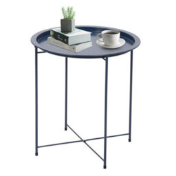 Butlers Tray Table Top Side Table Foldable Living Room - Blue - thumbnail 3