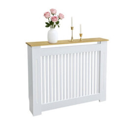 Fativo Vertical Radiator Cover Grill Shelf Cabinet Mdf Wood Modern Traditional Furniture (H 925 X W 1090 X D 200 mm) - thumbnail 3