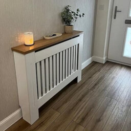 Fativo Vertical Radiator Cover Grill Shelf Cabinet Mdf Wood Modern Traditional Furniture (H 925 X W 1090 X D 200 mm) - thumbnail 9