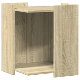 Walplus Sonoma Oak Cat Litter Box Enclosure 42X42X51 Cm Engineered Wood - thumbnail 2
