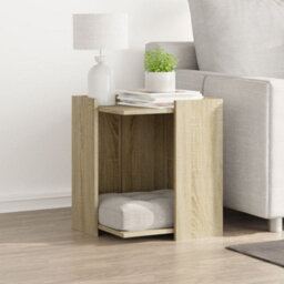 Walplus Sonoma Oak Cat Litter Box Enclosure 42X42X51 Cm Engineered Wood - thumbnail 3