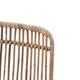 Nordlys Set Of 2 Metal And Natural Rattan Dining Chairs Exotic Boho Dining Room - thumbnail 7