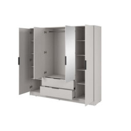 Arte  Luxurious Cashmere Kelly Wardrobe: 206Cm Of Mirrored Elegance For Modern Bedrooms - thumbnail 3