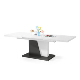 Heze Furniture Gala 2 In 1 Extending Coffee / Dining Table - White / Anthracite - thumbnail 8