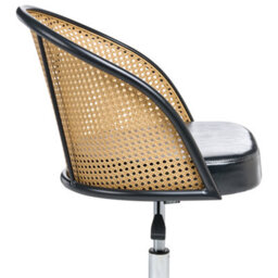 Beliani Desk Chair Baltimore Faux Leather Black - thumbnail 6