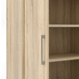 Furniture To Go Prima Bookcase 4 Shelves With 2 Doors In Oak - thumbnail 8