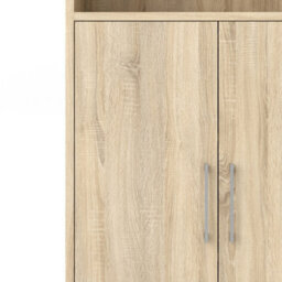 Furniture To Go Prima Bookcase 4 Shelves With 2 Doors In Oak - thumbnail 7