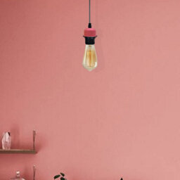 Ledsone Pink Vintage Industrial Pendant Light E27 Bulb Holder Ceiling Rose Lamp Fixture - thumbnail 6