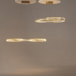 Luminosa Lighting Luminosa Krone Modern 100Cm Bar Pendant Ceiling Light Brass 3000K 1900Lm Crystal Shade - thumbnail 3
