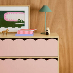 Sweeek - Wood-Effect Children's Chest Of 3 Drawers, Pink, 80X30X79 Cm - Azur - thumbnail 8