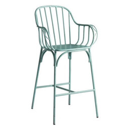 Dover Bar Stool - Alu Frame Blue - thumbnail 1