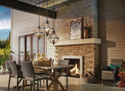 Stylish Outdoor Ip44 3 Bulb Led Pedestal Light In Londonderry Finish - thumbnail 2