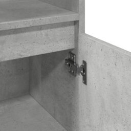 Berkfield Bathroom Cabinet Concrete Grey 30X30X100 Cm Engineered Wood - thumbnail 8