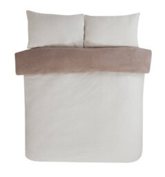 Smart Living Luxury Super Soft & Reversible Teddy Fleece Duvet Cover And Pillowcase - thumbnail 5
